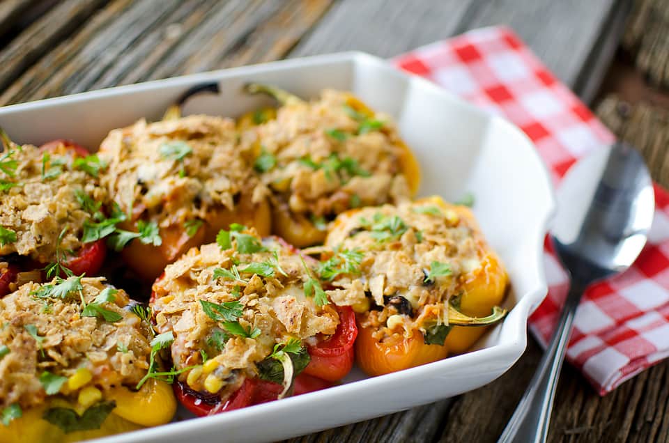 light chipotle chicken rice stuffed peppers light chipotle chicken rice stuffed peppers