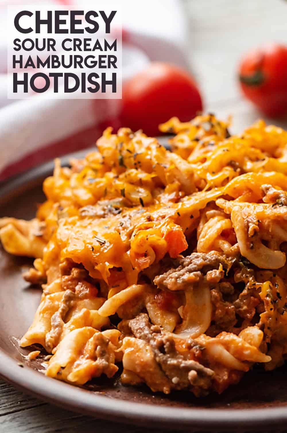 cheesy sour cream hamburger hotdish
