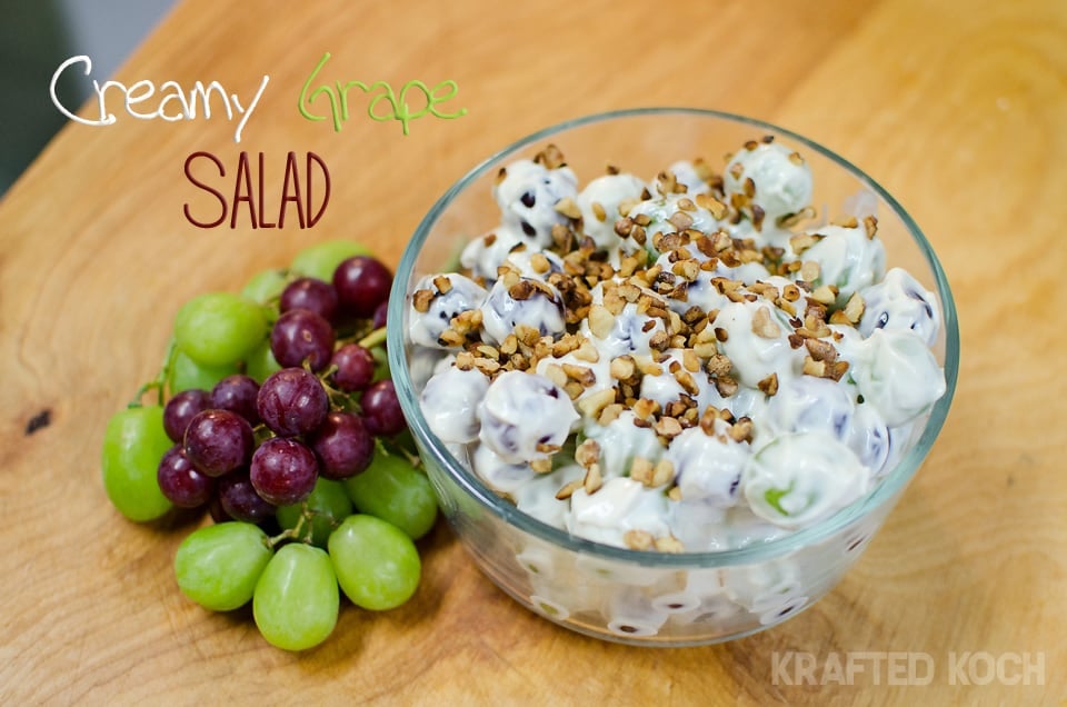 Creamy Grape Salad -Lightened Up