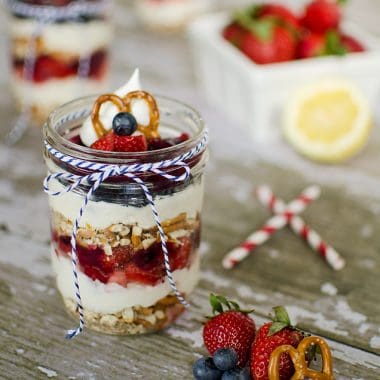 Red, White & Blue Berry Parfait