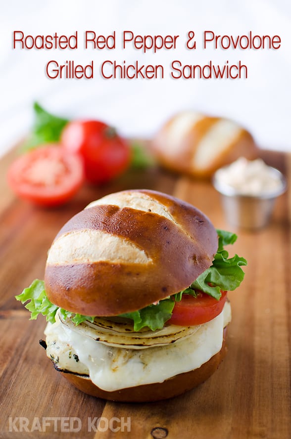 Roasted Red Pepper & Provolone Chicken Sandwich 1 copy