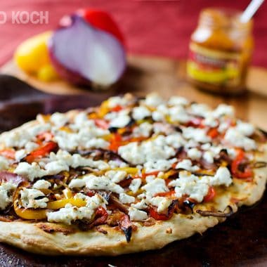 Roasted Vegetable and Goat Cheese Flatbread