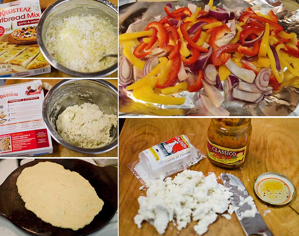 Roasted Vegetable and Goat Cheese Flatbread