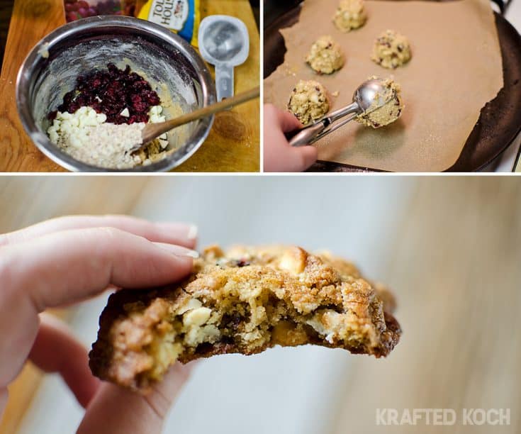 Cranberry White Chocolate Cookies in a Pint Jar Free Printable