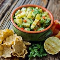 Grilled pineapple & avacado salsa - Krafted Koch