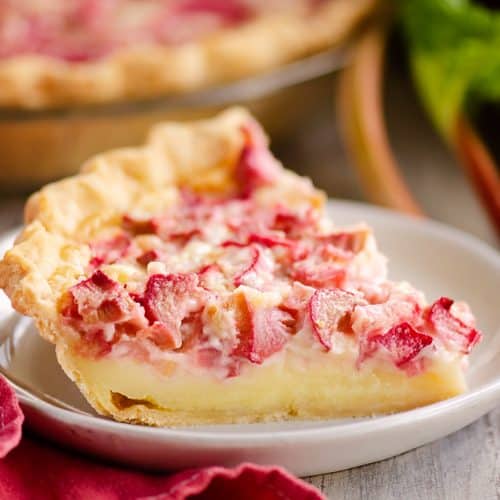 Rhubarb Custard Pie