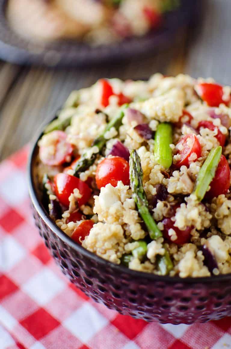 Asparagus & Feta Quinoa Salad