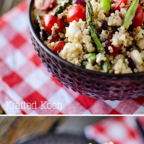 Asparagus and Feta Quinoa Salad - Krafted Koch