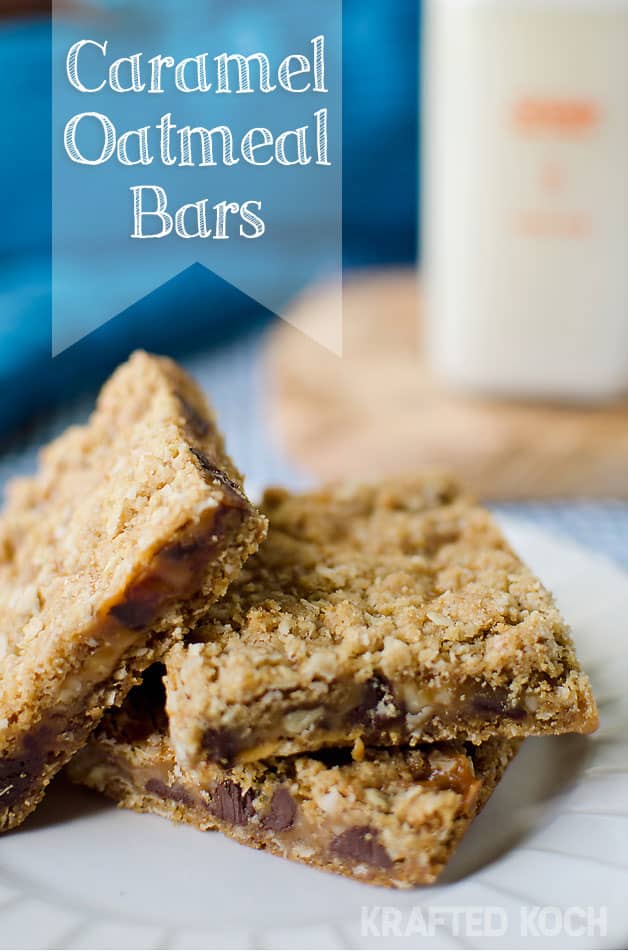 Caramel Oatmeal Bars - Krafted Koch