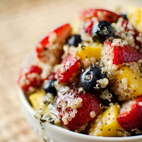 Fruit & Quinoa Salad with Citrus Poppy Seed Dressing - Krafted Koch