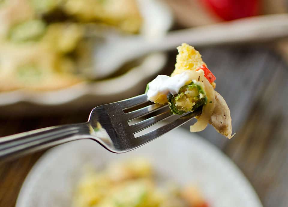 Jalapeno Cornbread & Chicken Verde Bake - Krafted Koch