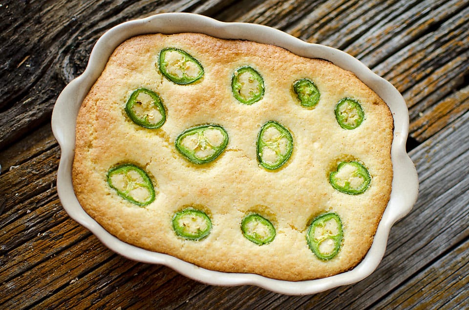 Jalapeno Cornbread & Chicken Verde Bake - Krafted Koch