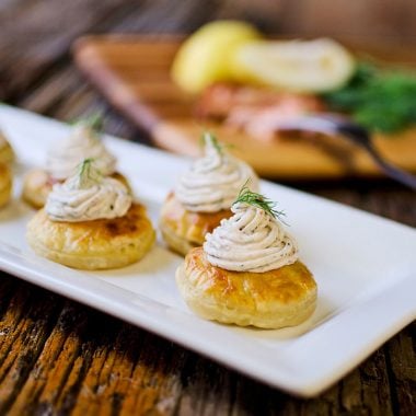 Smoked Salmon & Goat Cheese Puff - Krafted Koch