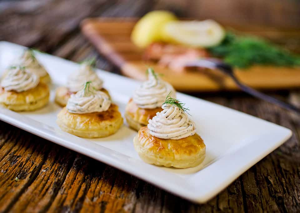 Smoked Salmon & Goat Cheese Puff - Krafted Koch