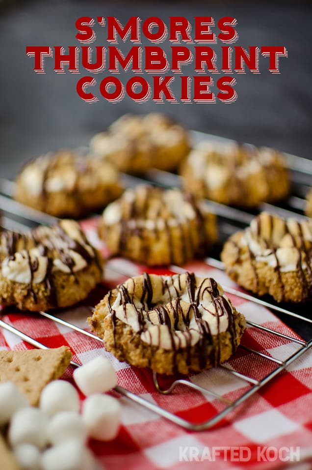 S'mores Thumprint Cookies - Krafted Koch