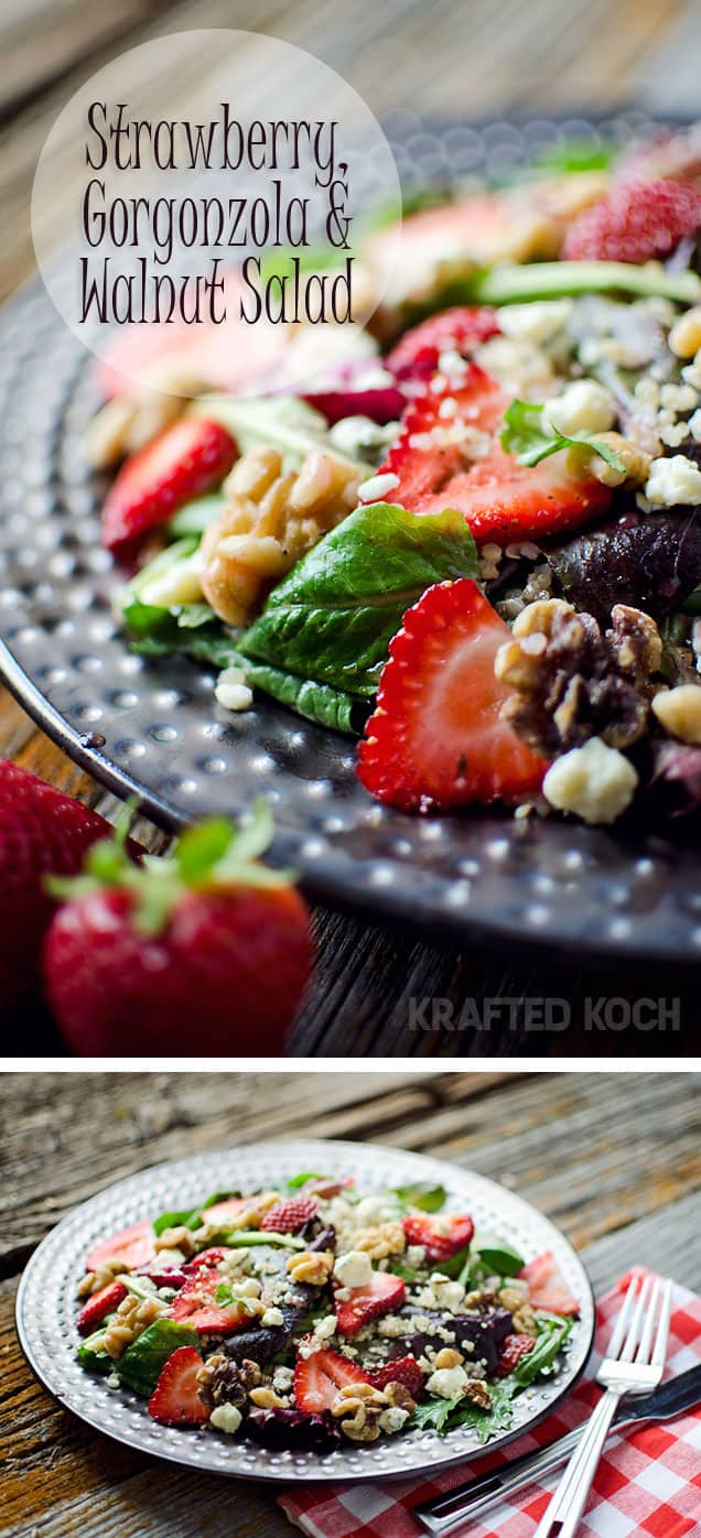 Strawberry & Gorgonzola Quinoa Salad - Krafted Koch