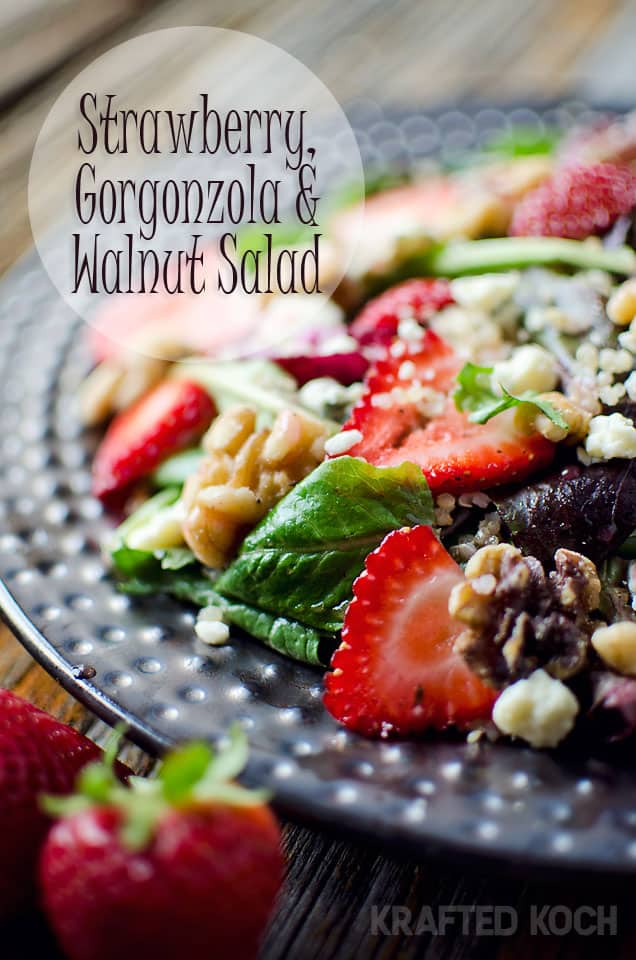 Strawberry & Gorgonzola Quinoa Salad - Krafted Koch