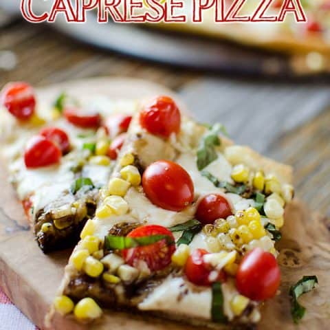 Sweet Corn Caprese Pizza - Krafted Koch