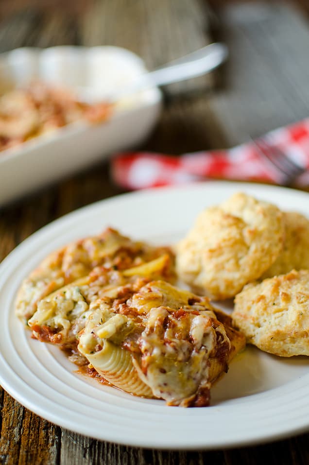 Vegetable & Three Cheese Stuffed Shells - Krafted Koch