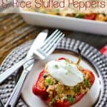 Light Chipotle Chicken & Rice Stuffed Peppers - Krafted Koch