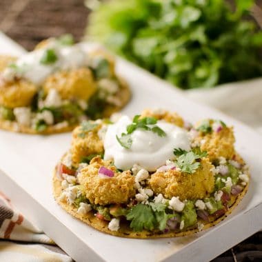 Jalapeno Cornbread Crusted Shrimp Tostadas - Krafted Koch