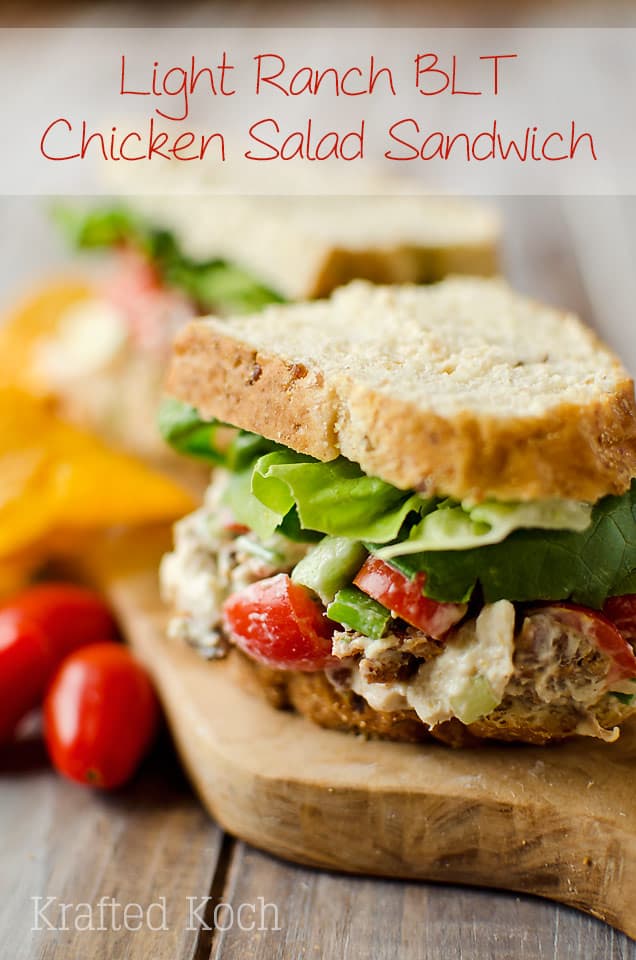 Light Ranch BLT Chicken Salad Sandwich - Krafted Koch