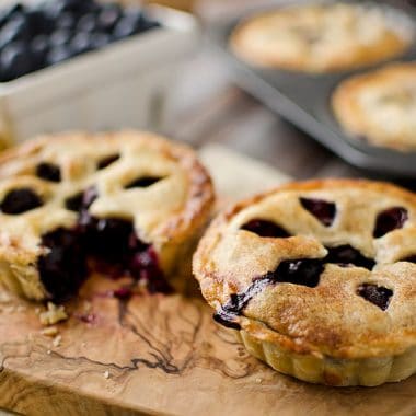 Mini Blueberry & Meyer Lemon Cream Pies - Krafted Koch