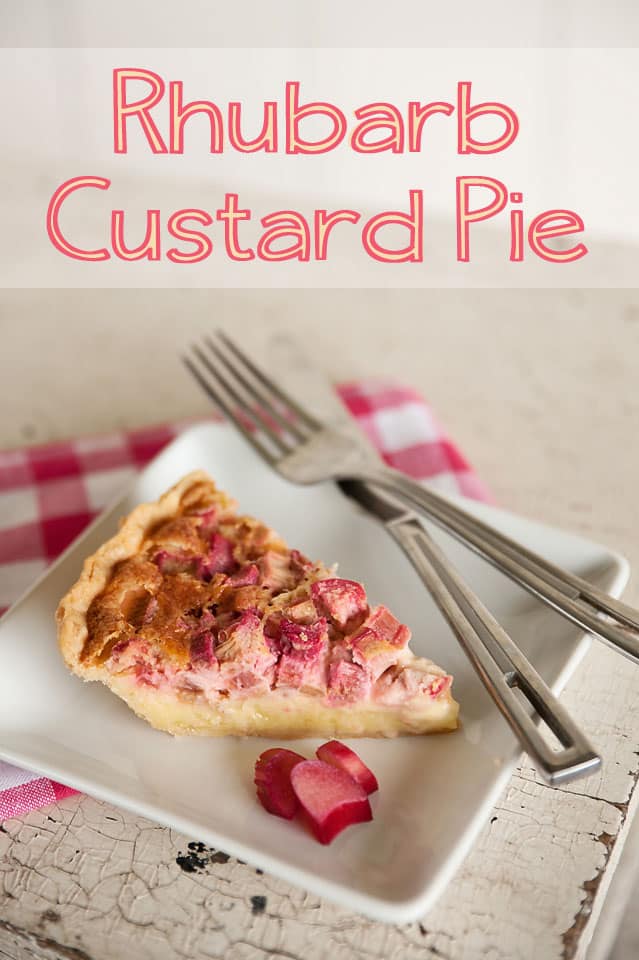 Rhubarb Custard Pie - Krafted Koch