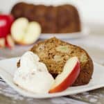 Apple Bundt Cake - Krafted Koch - A moist bundt cake studded with large chunks of tart apples for the perfect fall dessert!