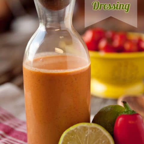 Chipotle Lime Southwest Dressing - Krafted Koch - A spicy dressing made with chipotle peppers in adobe sauce, fresh lime juice, southwest spices and a bit of creaminess from Greek yogurt.