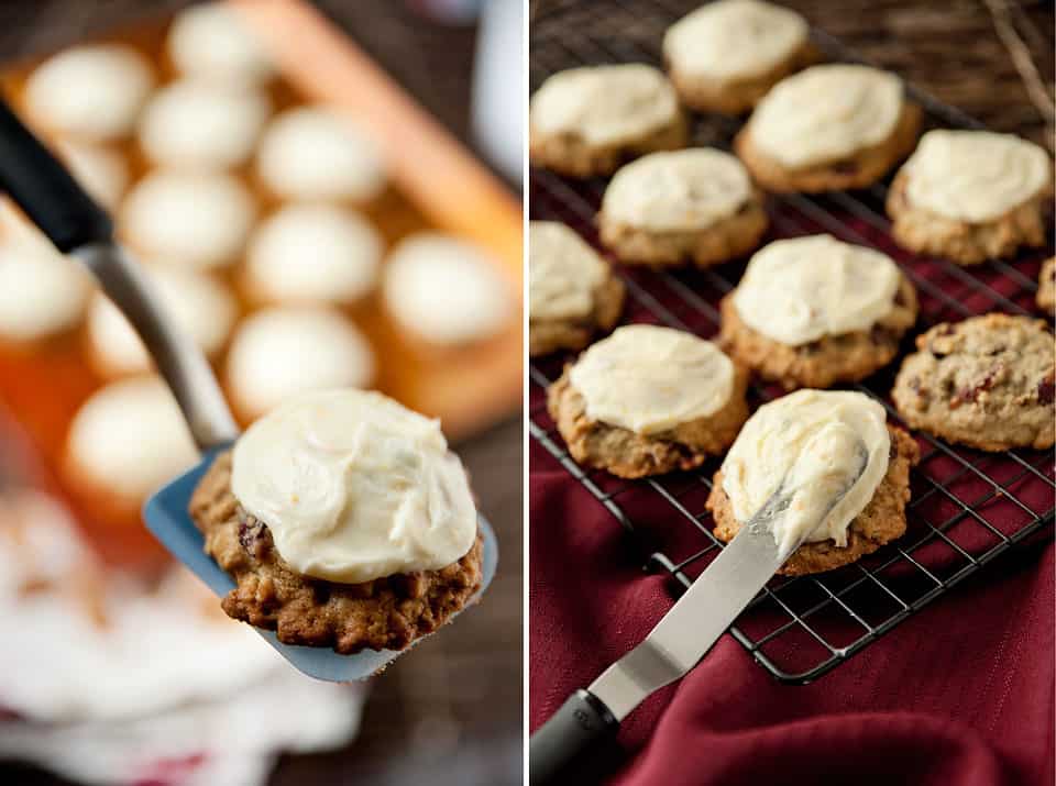 Cranberry Oatmeal Cookies with Orange Buttercream - Krafted Koch - A moist and flavorful cookie recipe that is perfect for fall!