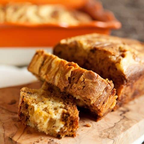 Pumpkin Pecan Bread with Orange Mascarpone Swirl - Krafted Koch