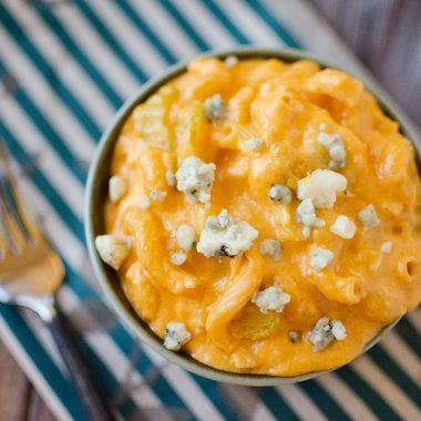 Three Cheese Crock Pot Buffalo Mac n Cheese - Krafted Koch