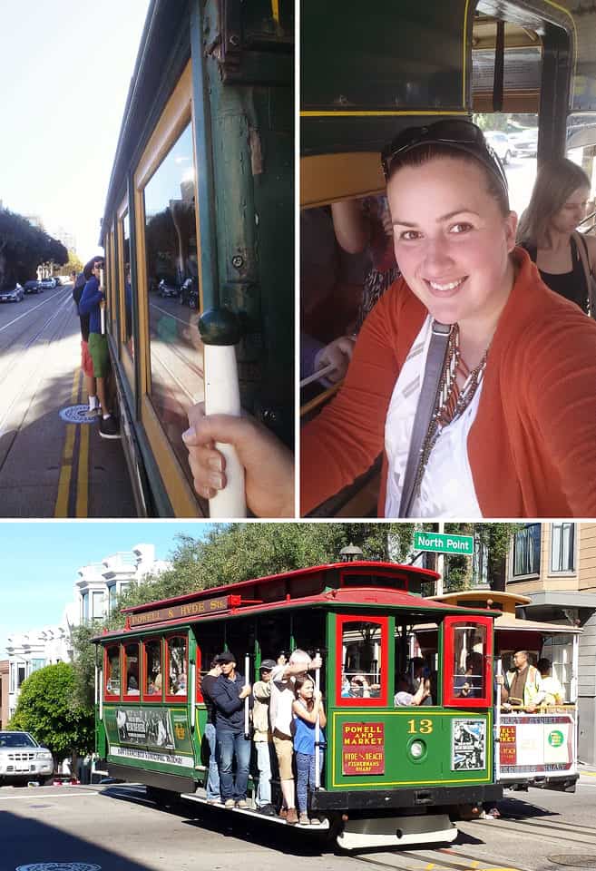 Vacation in San Francisco, California sights  cable car