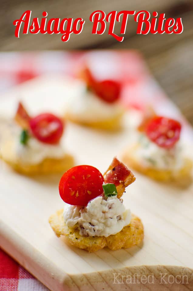 Asiago BLT Bites - Krafted Koch - A quick and easy appetizer recipe the whole crowd will love!