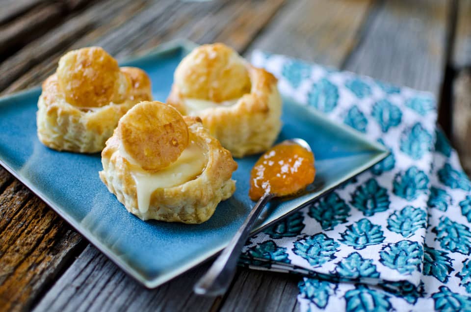 Brie and Apricot Puffs - Krafted Koch