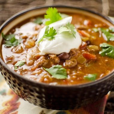 Healthy Crock Pot Taco Soup - Krafted Koch