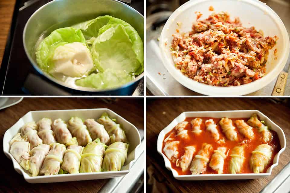 Beef, Rice & Vegetable Stuffed Cabbage Rolls - Krafted Koch