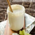 Light Greek Yogurt Bleu Cheese Dressing - Krafted Koch - A Tangy bleu cheese dressing recipe that is lightened up with Greek yogurt.