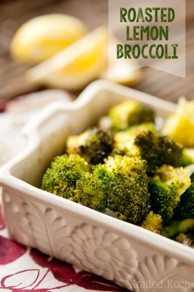 Roasted Lemon Broccoli - Krafted Koch