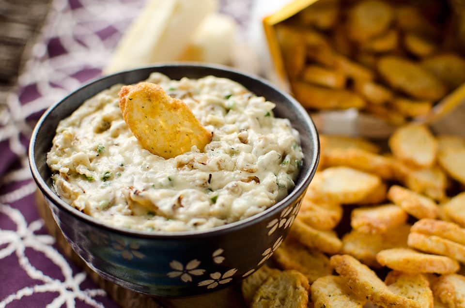 White Cheddar & Caramelized Onion Dip - Krafted Koch