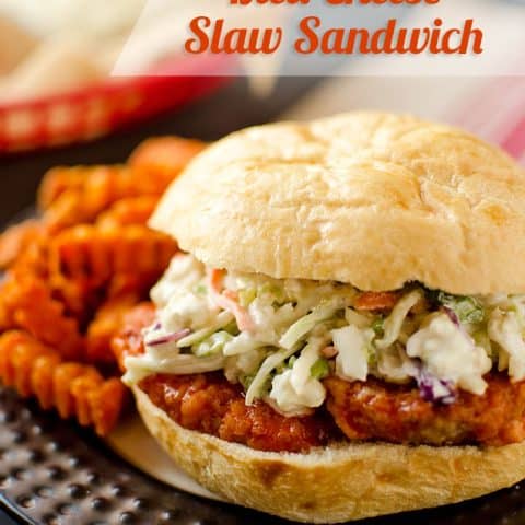 Buffalo Chicken & Bleu Cheese Slaw Sandwich - Krafted Koch
