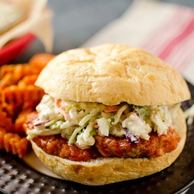 Buffalo Chicken & Bleu Cheese Slaw Sandwich - Krafted Koch