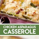 Light Asparagus, Chicken Quinoa Bake