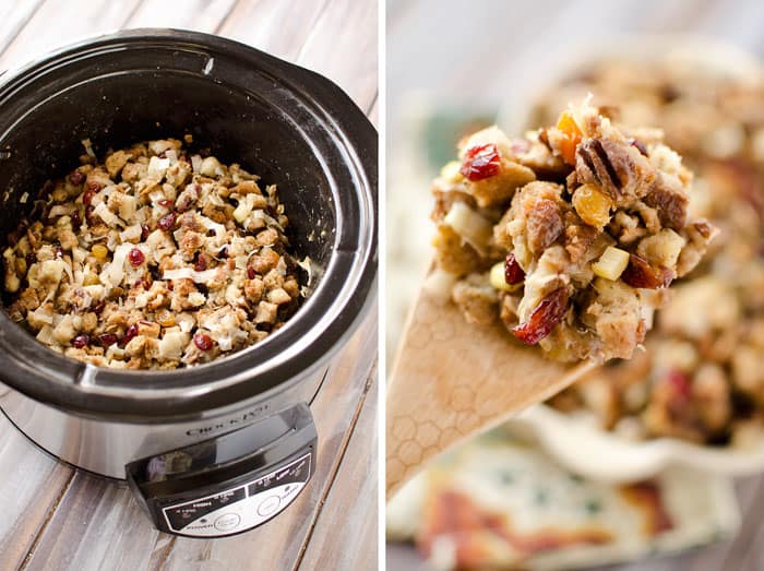 Crock Pot Cranberry Pecan Stuffing - Krafted Koch