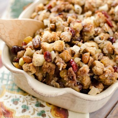 Crock Pot Cranberry Pecan Stuffing - Krafted Koch