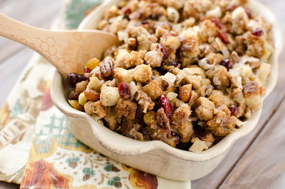 Crock Pot Cranberry Pecan Stuffing - Krafted Koch