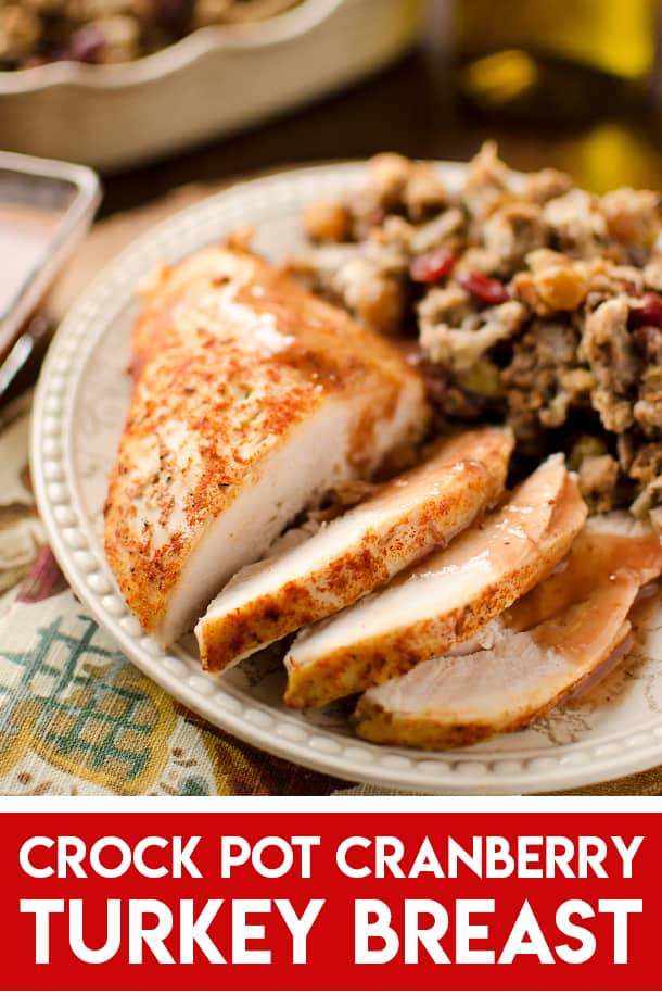 Crock Pot Turkey Breast with Cranberry Sauce