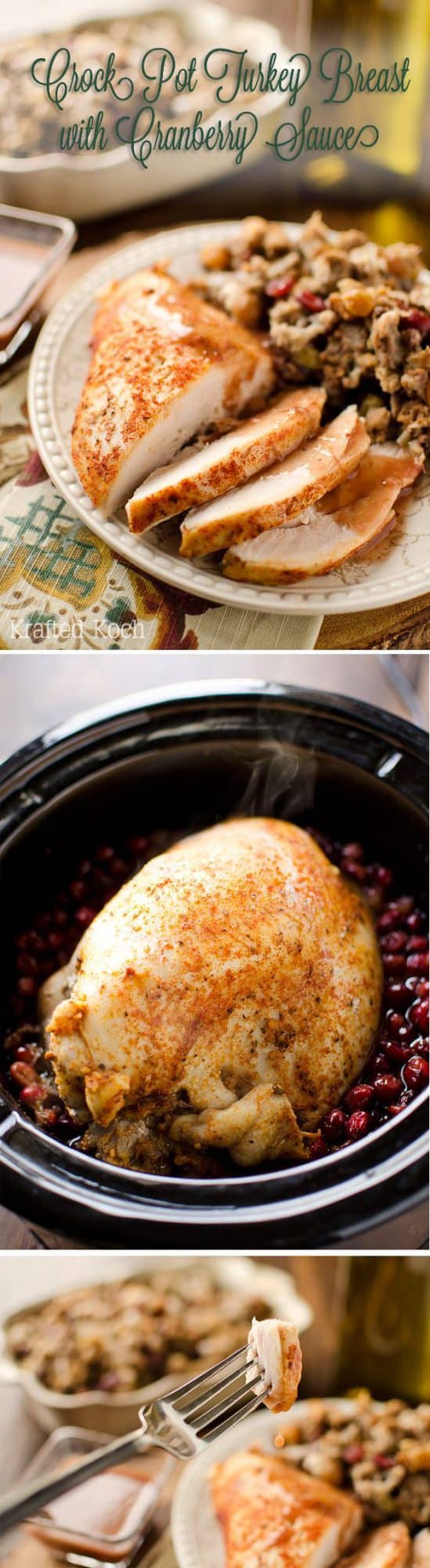 crock pot turkey breast with cranberry sauce