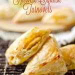 Harvest Squash Turnovers - Krafted Koch - A fall inspired appetizer recipe with creamy butternut squash and goat cheese paired with sweet apple, roasted garlic and sage and enveloped in a flaky puff pastry shell.